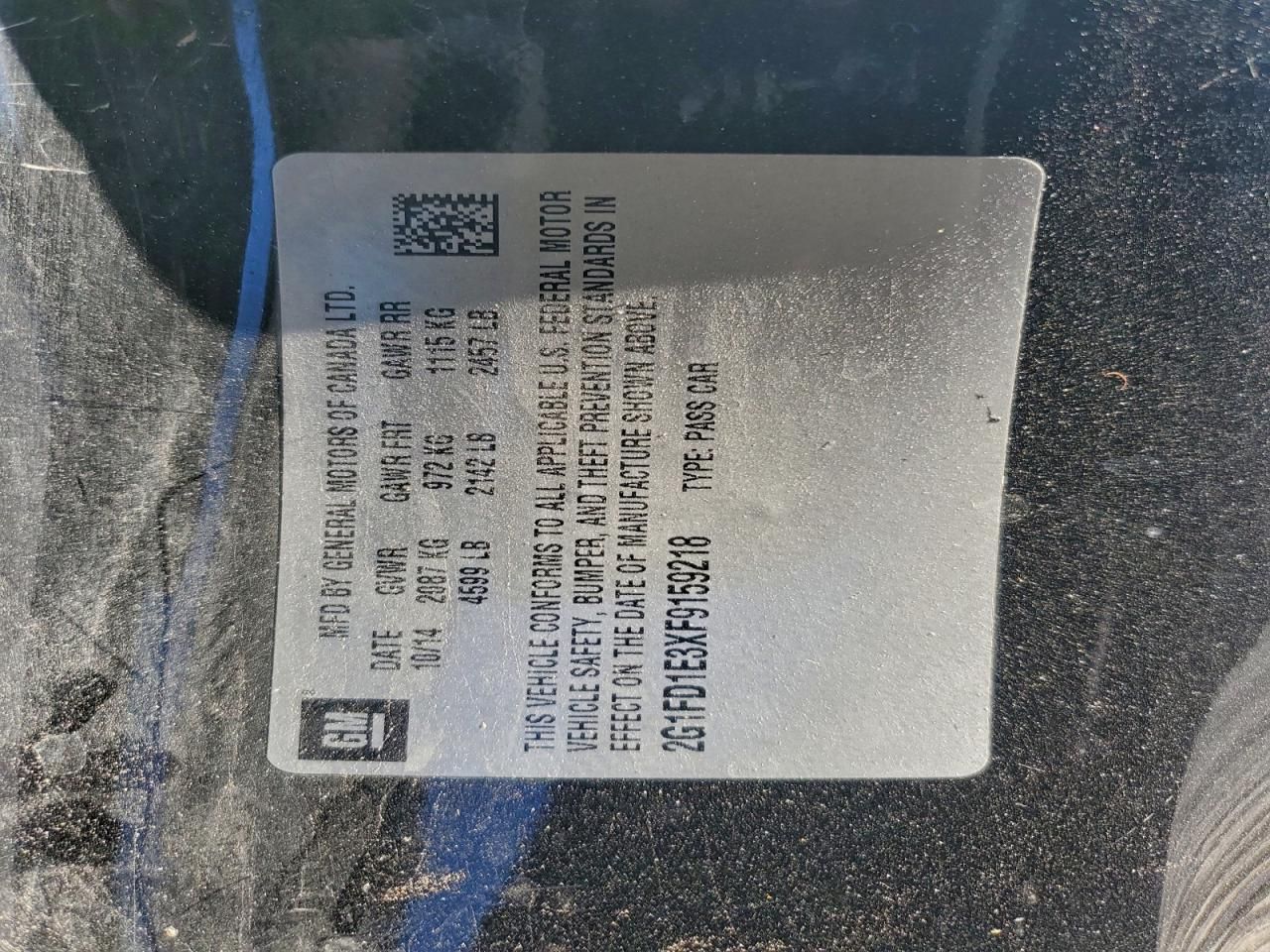 2015 Chevrolet Camaro lt