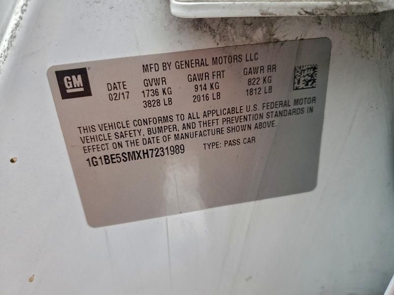 2017 Chevrolet Cruze lt