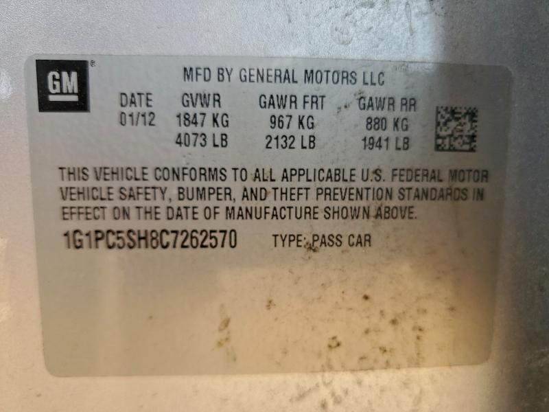 2012 Chevrolet Cruze ls