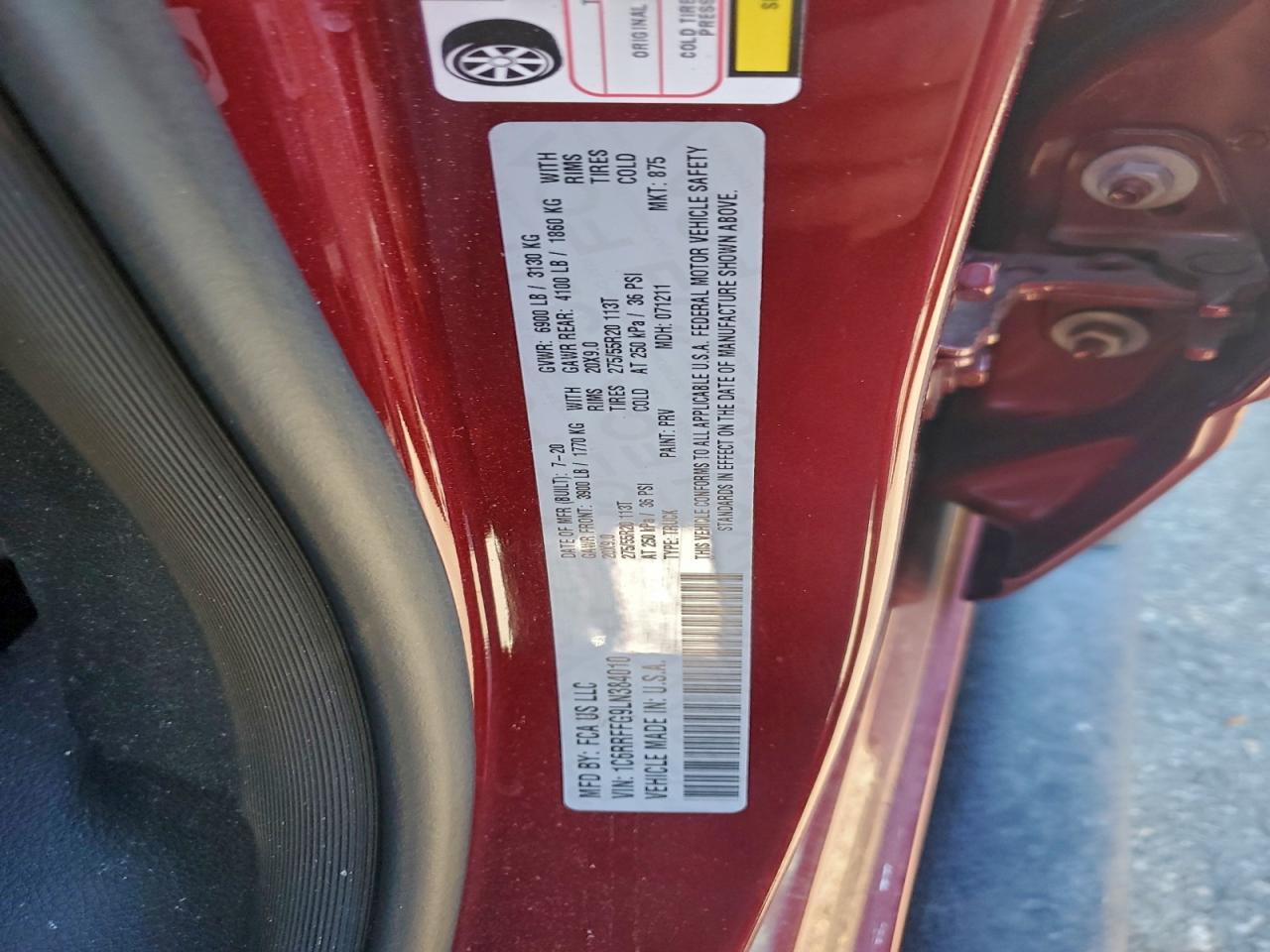 2020 Dodge Ram 1500 big Horn/lone Star