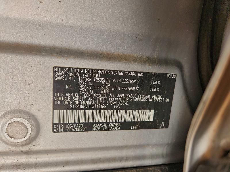 2020 Toyota Rav4 xle