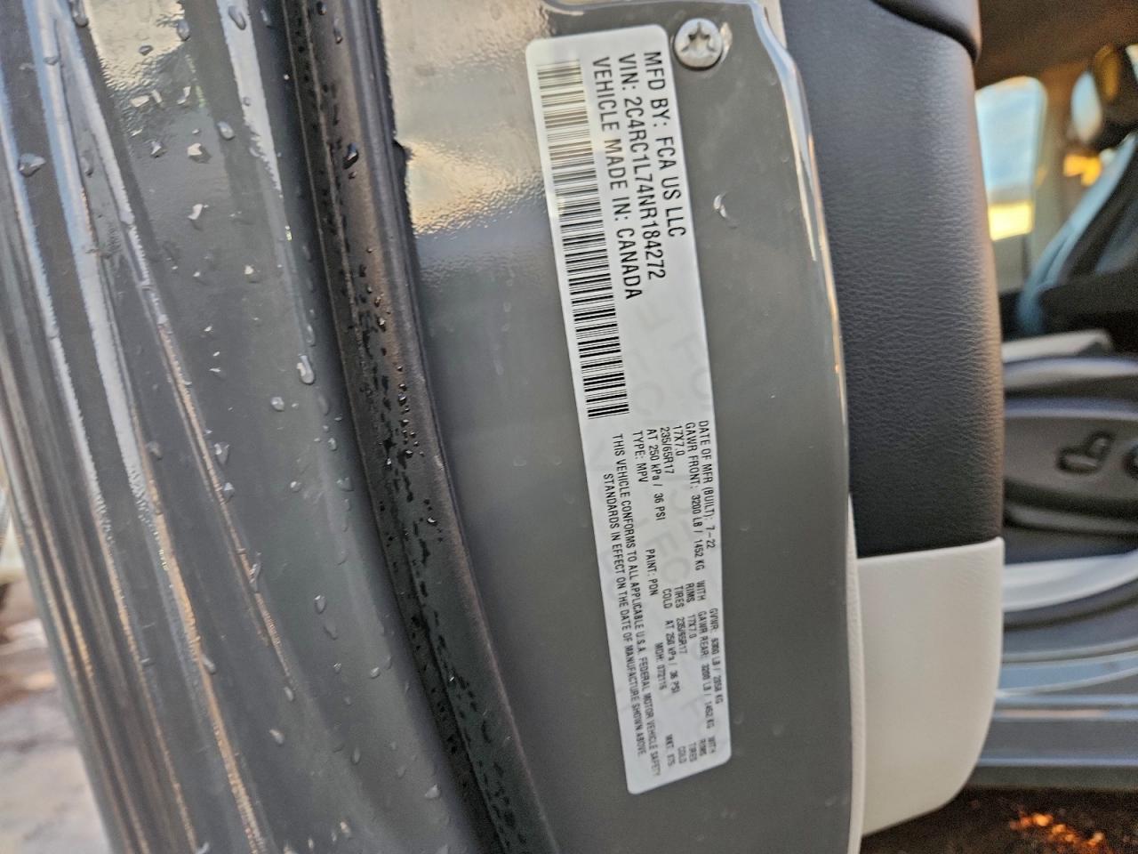 2022 Chrysler Pacifica Hybrid Touring l
