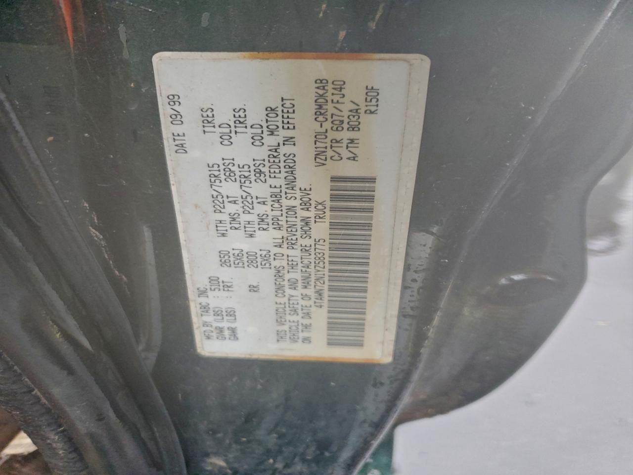 2000 Toyota Tacoma Xtracab