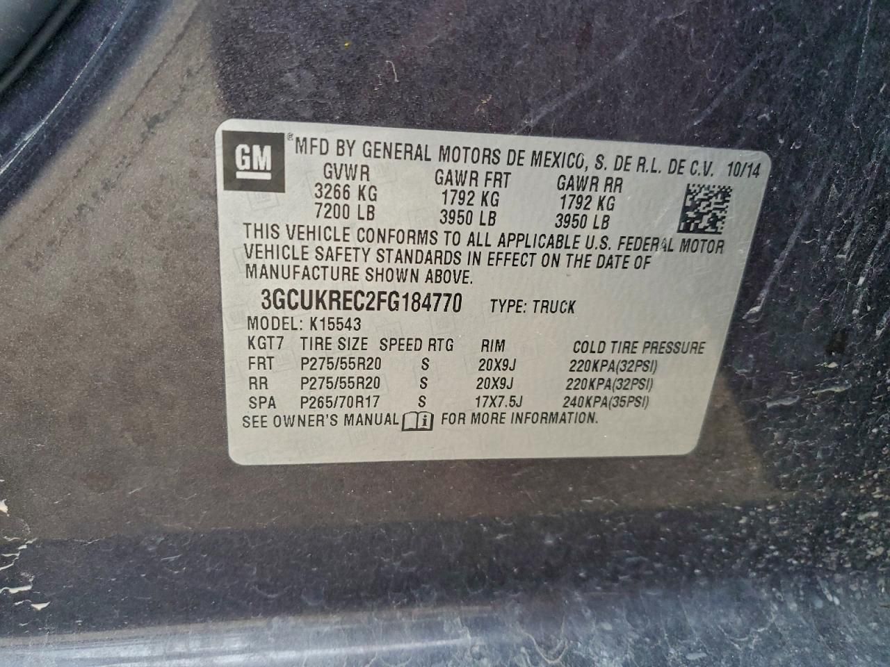 2015 Chevrolet Silverado K1500 LT