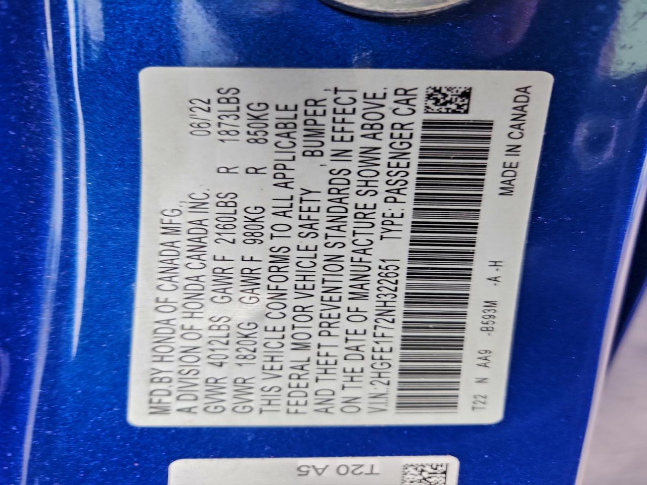 2022 Honda Civic ex