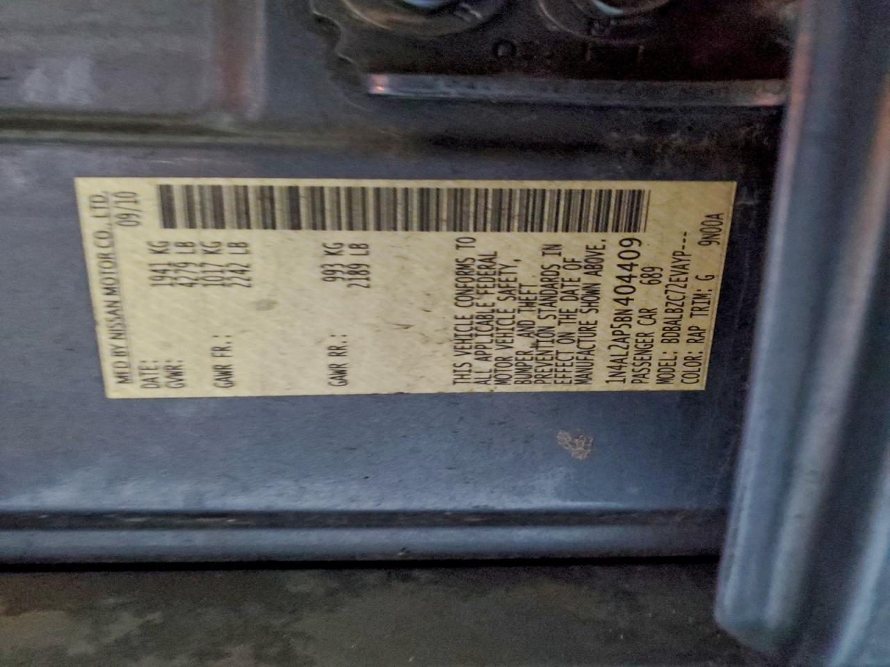 2011 Nissan Altima Base