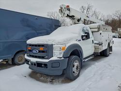 Salvage trucks for sale at Woodhaven, MI auction: 2015 Ford F450 Super Duty
