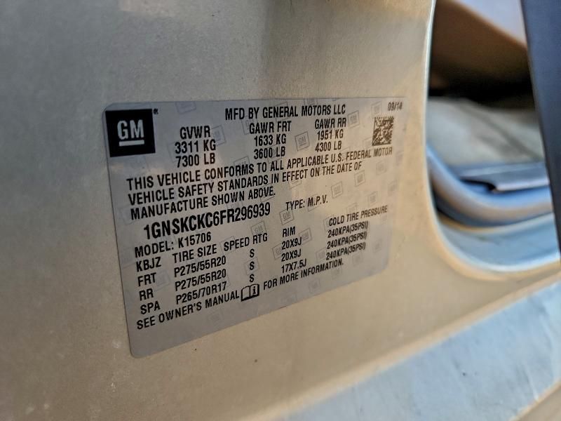 2015 Chevrolet Tahoe K1500 ltz