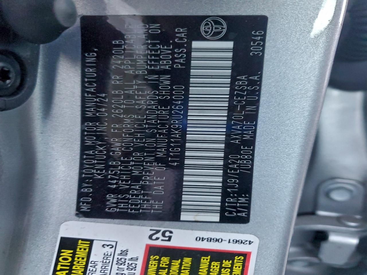 2024 Toyota Camry se Night Shade