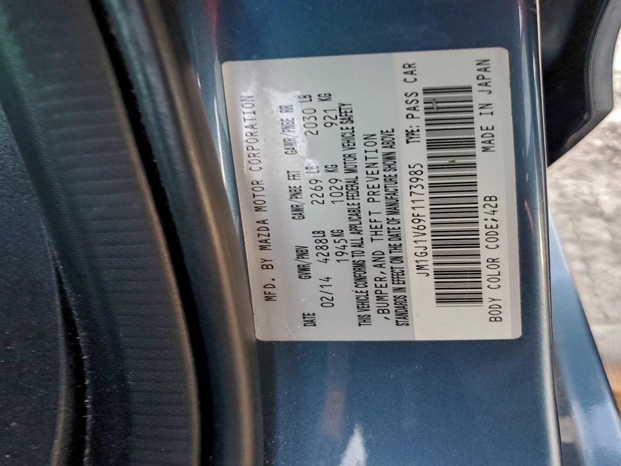 2015 Mazda 6 Touring