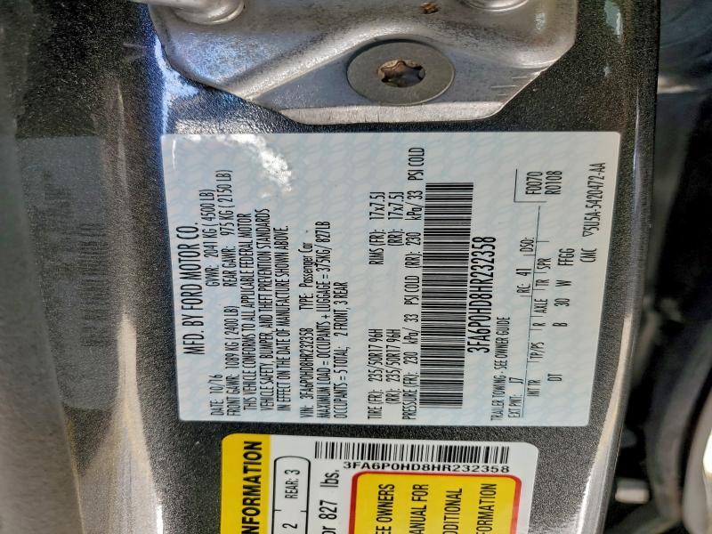 2017 Ford Fusion se
