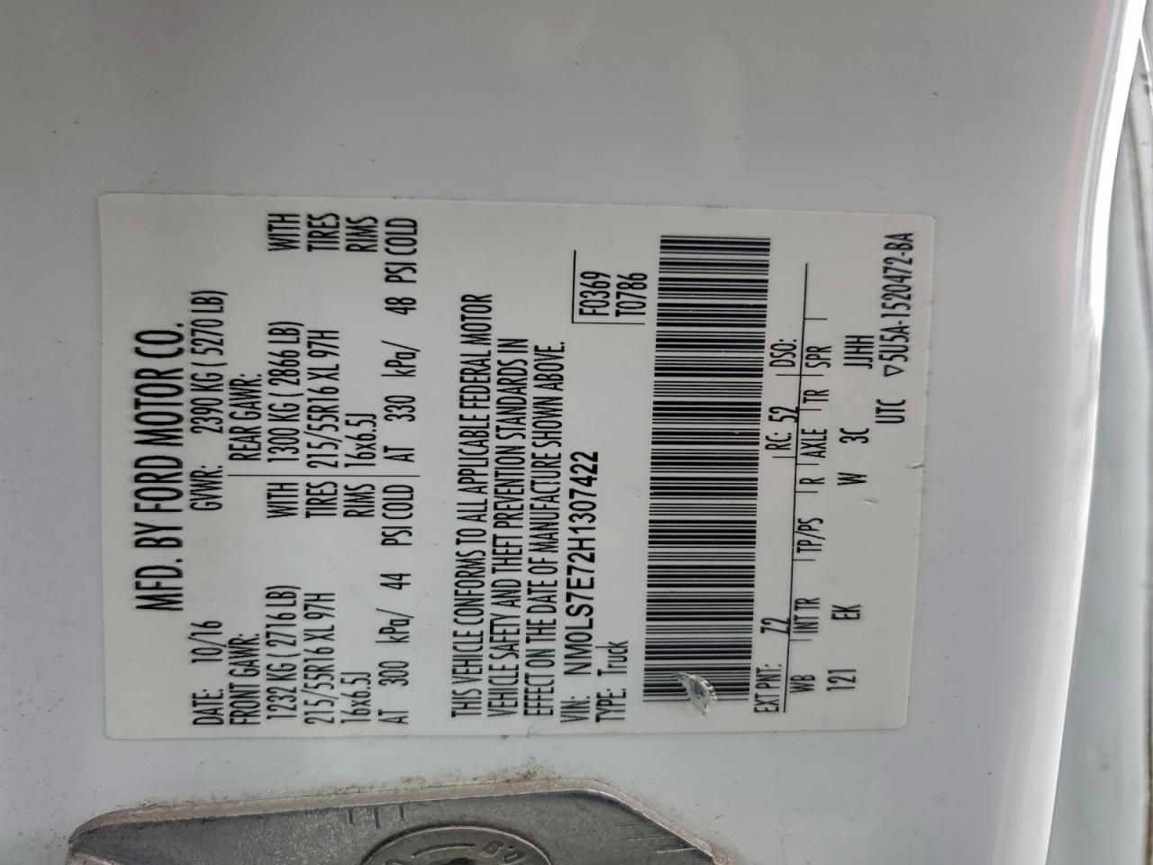 2017 Ford Transit Connect XL