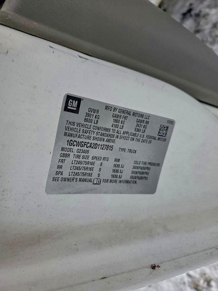 2013 Chevrolet Express 2500 Delivery Van