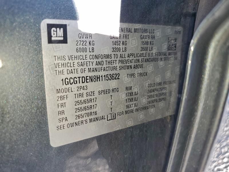 2017 Chevrolet Colorado Z71