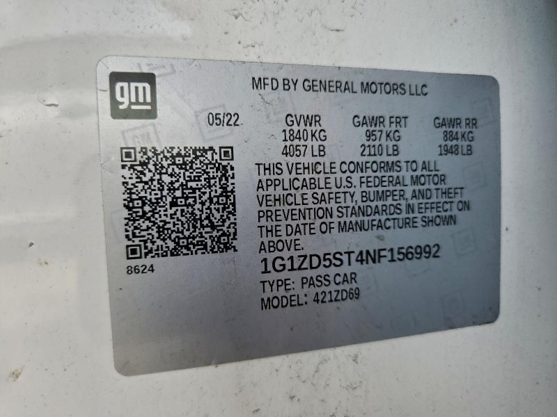 2022 Chevrolet Malibu lt