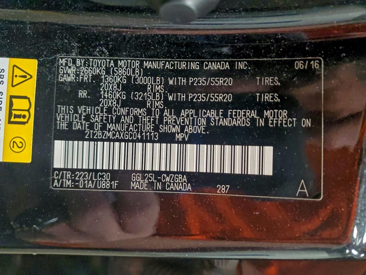 2016 Lexus Rx 350 Base