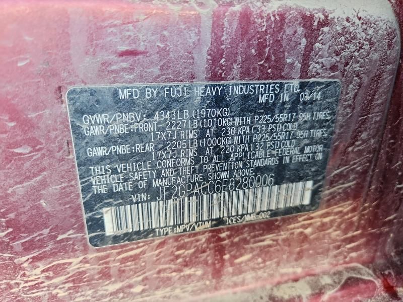 2014 Subaru Xv Crosstrek 2.0 Premium