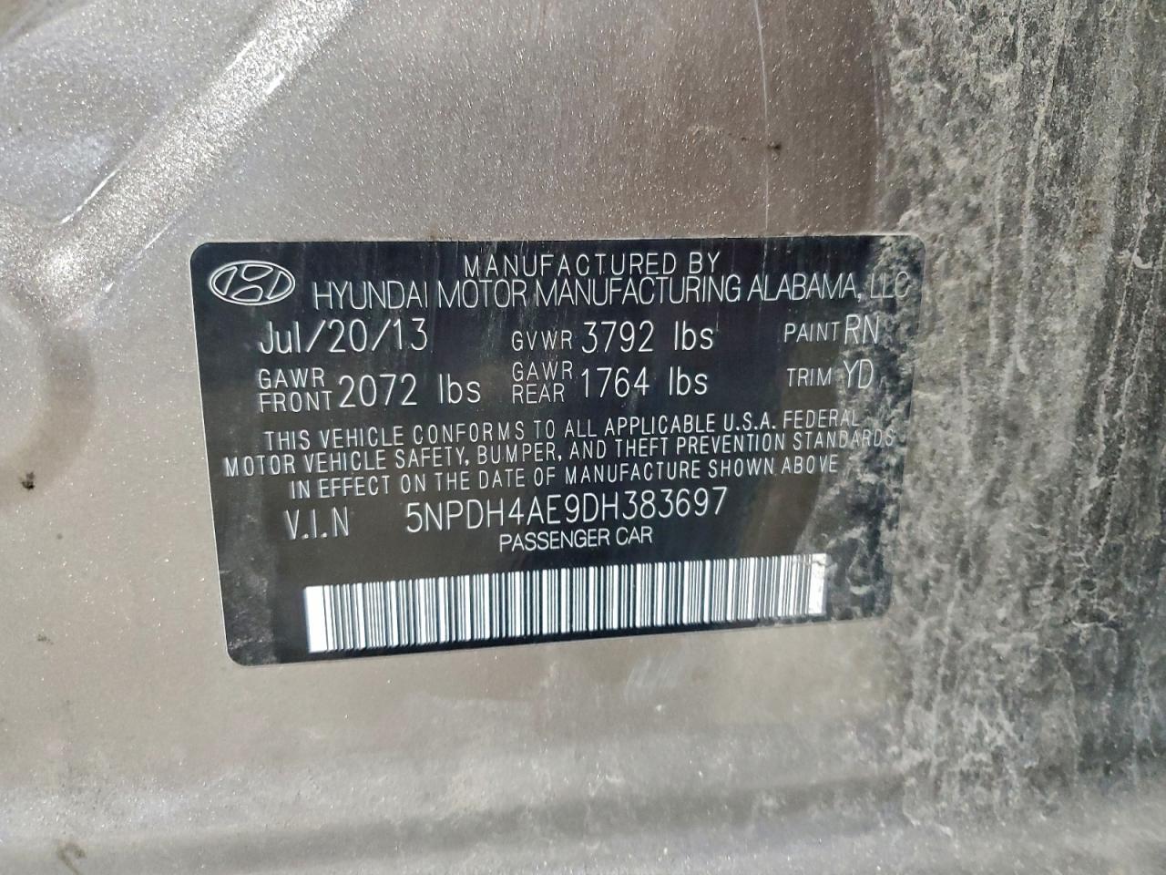 2013 Hyundai Elantra gls