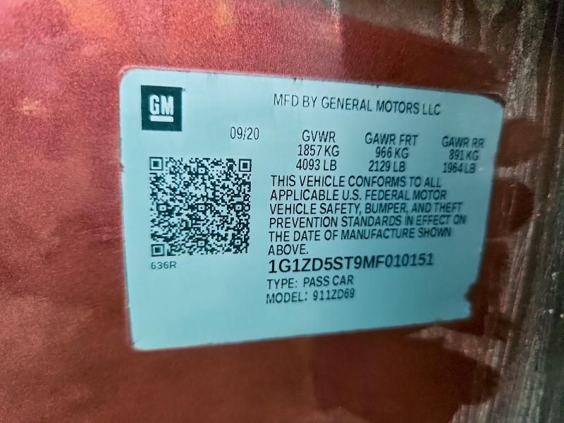 2021 Chevrolet Malibu lt