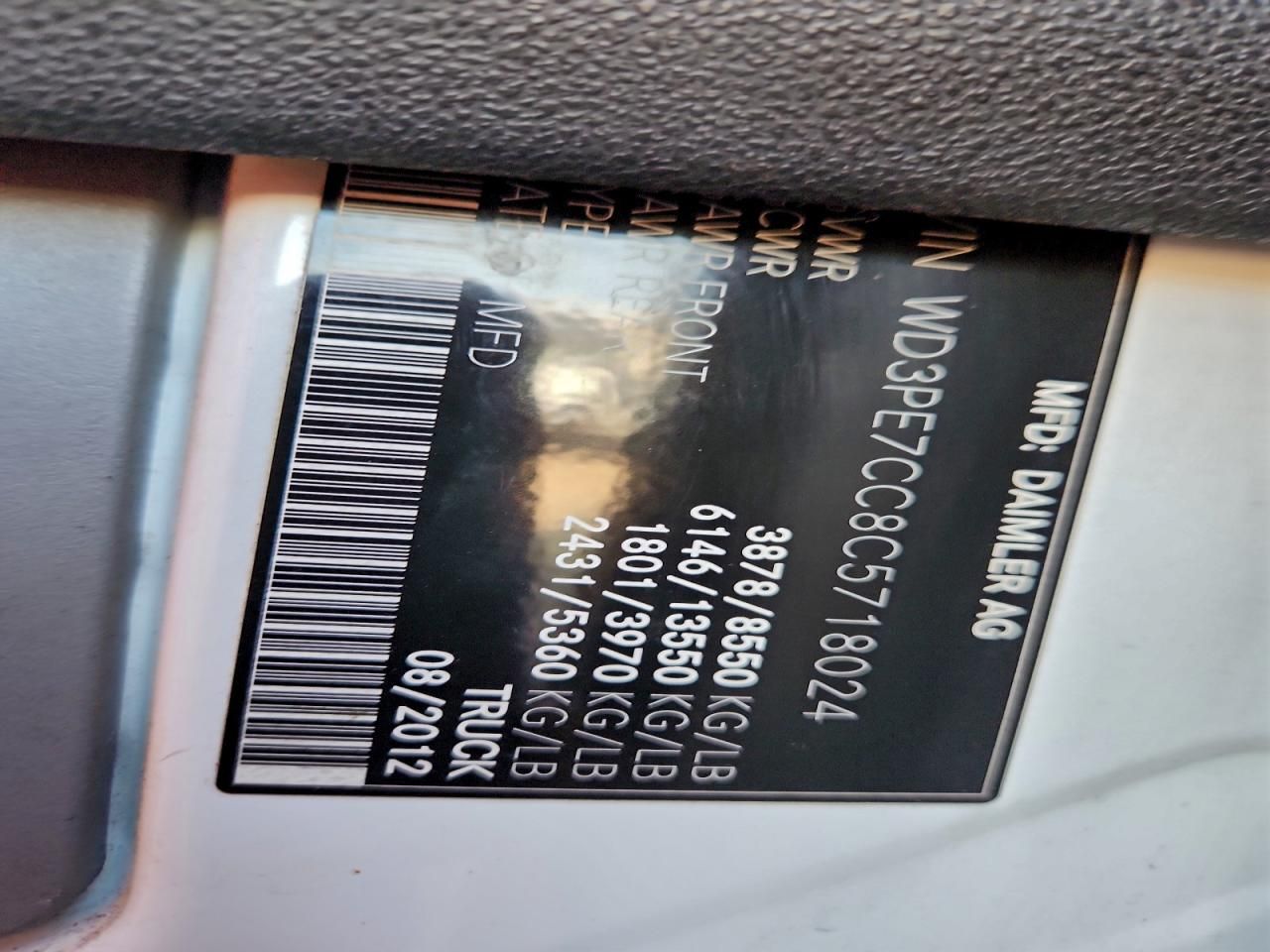 2012 Mercedes-Benz 2012 Mercedes Benz Sprinter Utility / Service Van