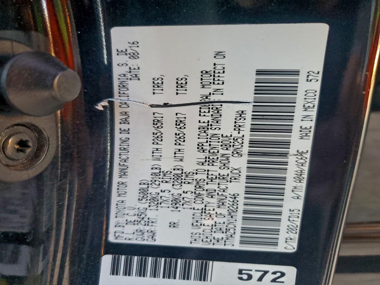 2017 Toyota Tacoma Double cab