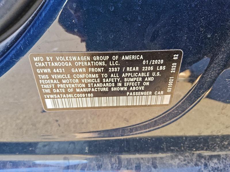 2020 Volkswagen Passat se