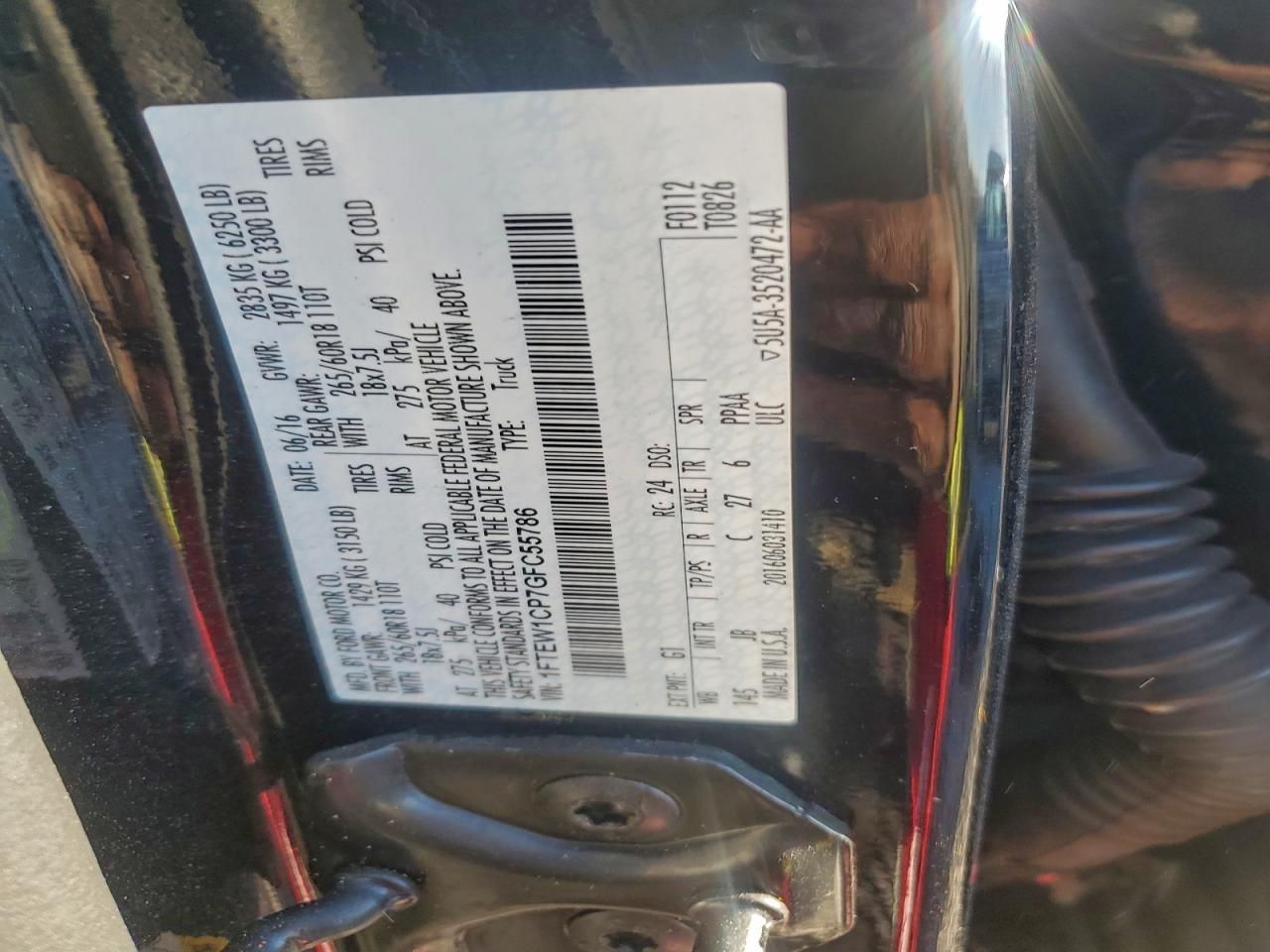 2016 Ford F150 Supercrew