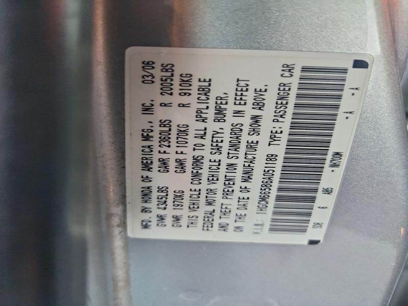 2006 Honda Accord ex