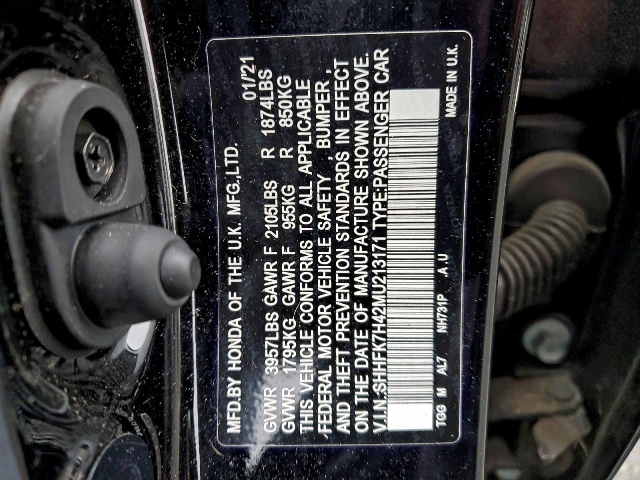 2021 Honda Civic Sport