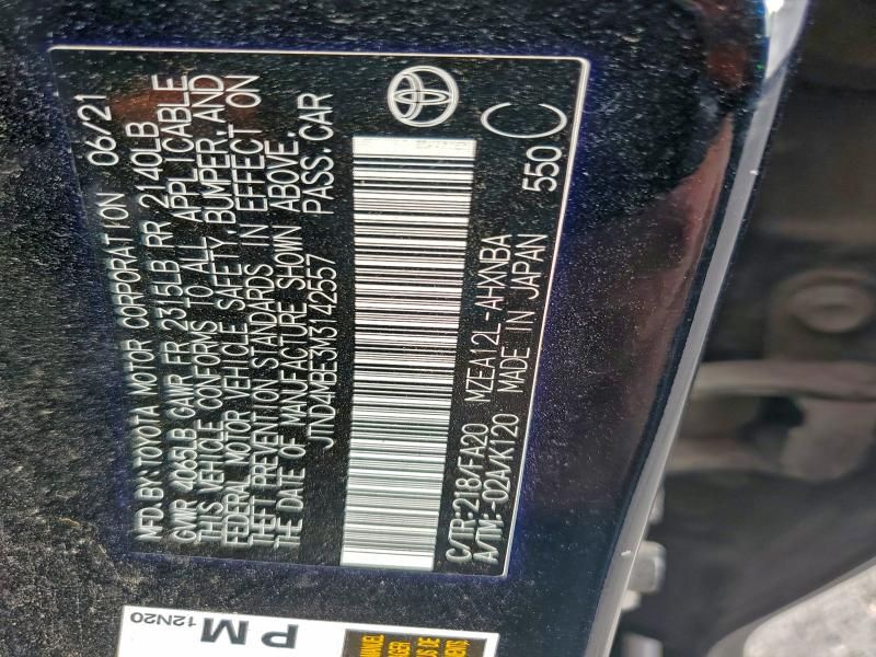 2021 Toyota Corolla se Nightshade Edition