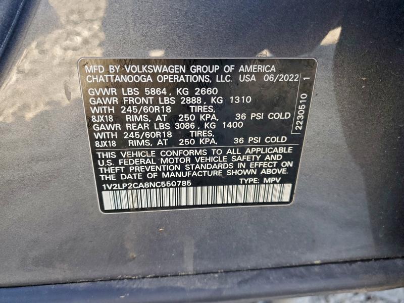 2022 Volkswagen Atlas se