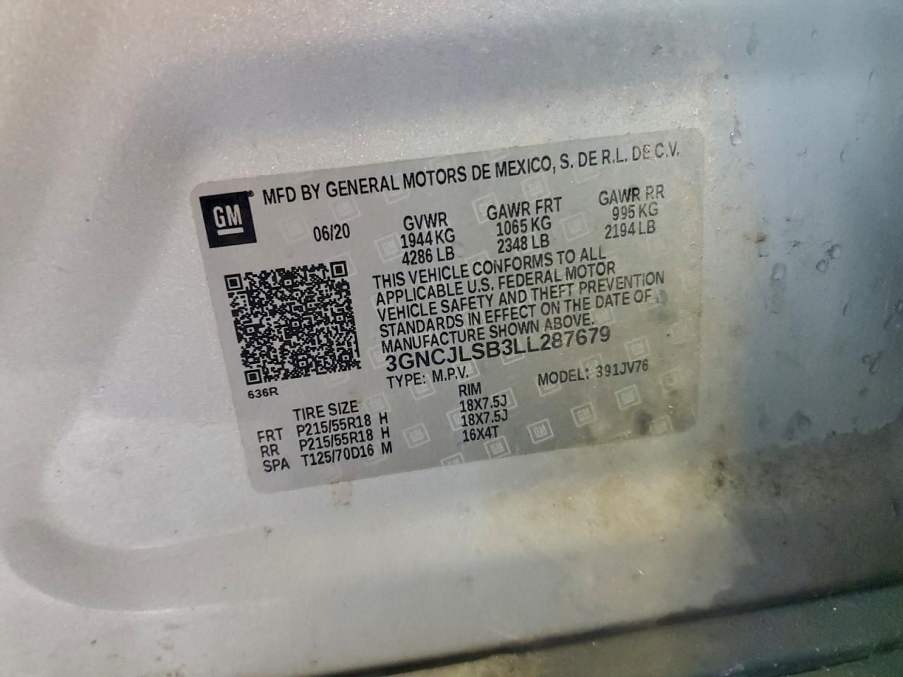 2020 Chevrolet Trax 1LT