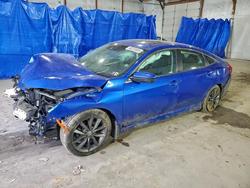 Honda salvage cars for sale: 2021 Honda Civic ex