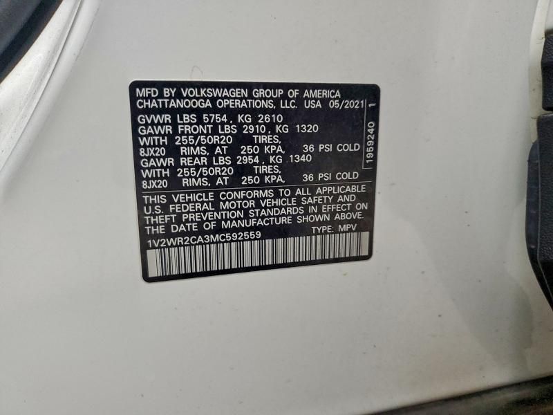 2021 Volkswagen Atlas se