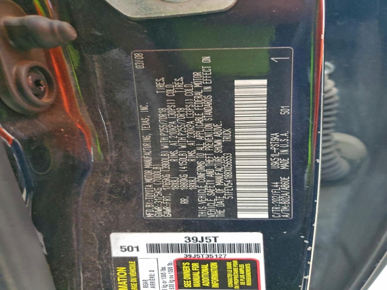 2008 Toyota Tundra Crewmax