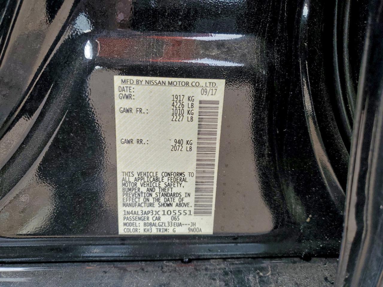 2018 Nissan Altima 2.5