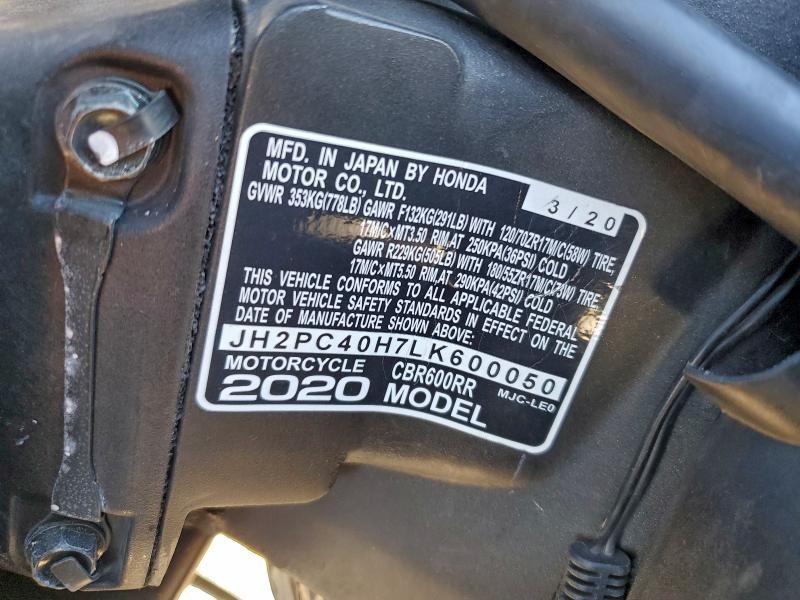 2020 Honda CBR600 RR