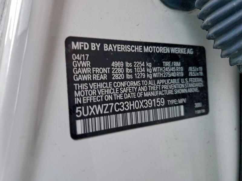 2017 BMW X3 Sdrive28i