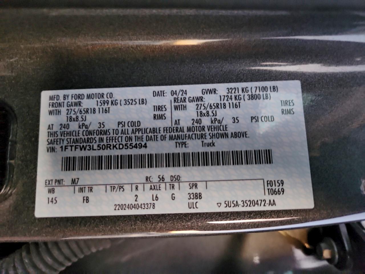 2024 Ford F150 xlt