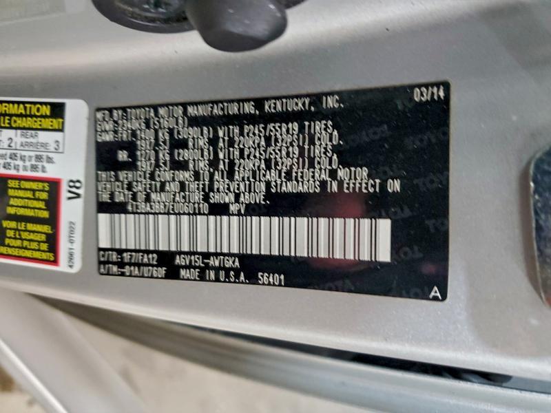 2014 Toyota Venza le