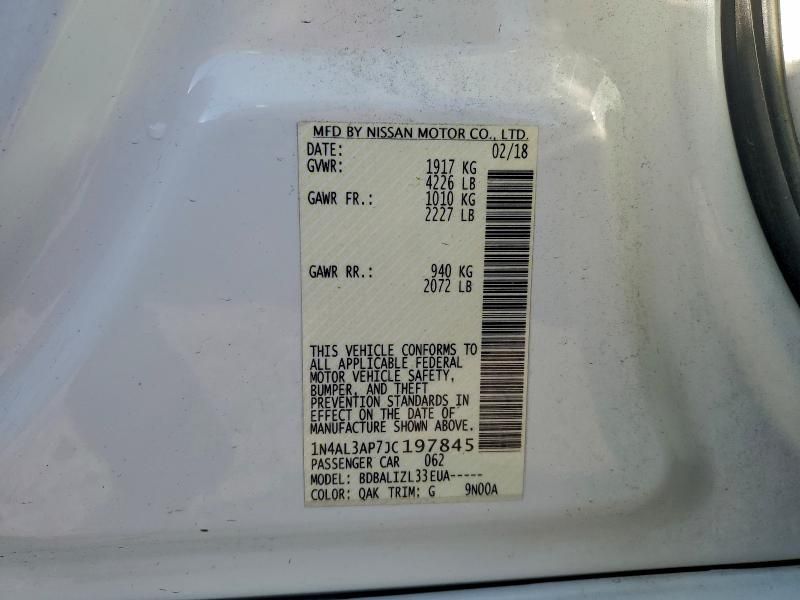 2018 Nissan Altima 2.5