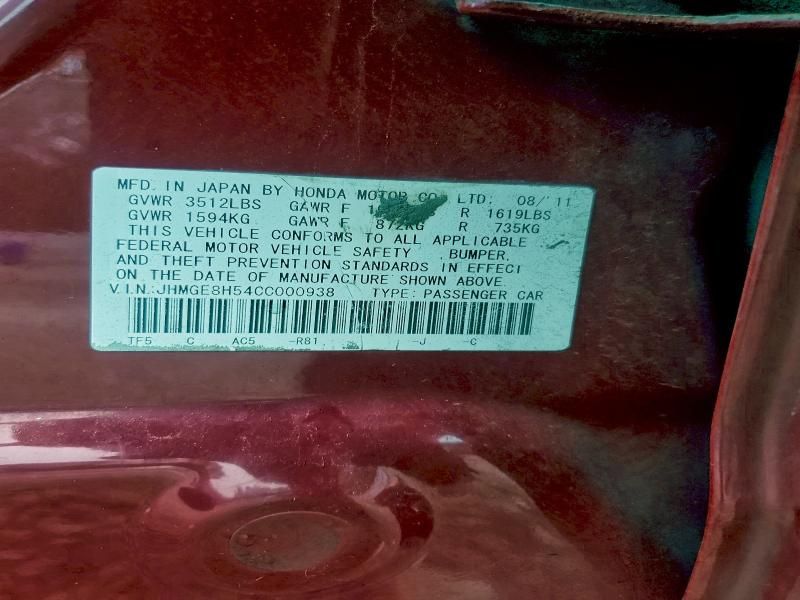 2012 Honda Fit Sport