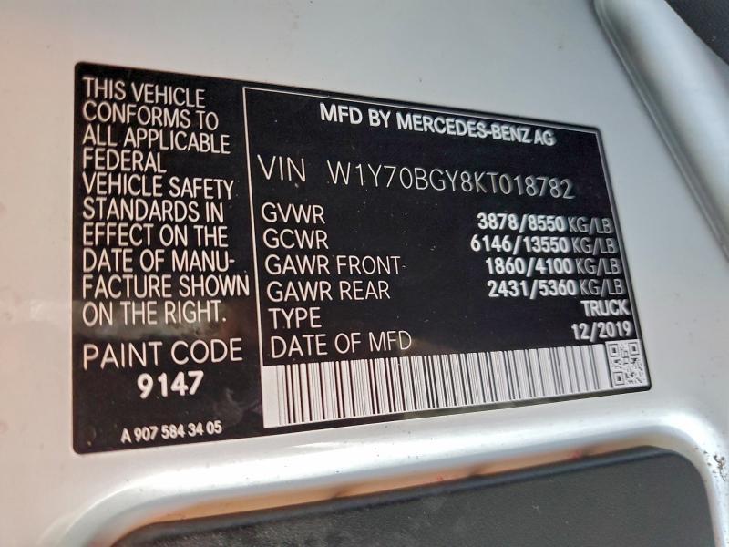 2019 Merz Sprinter Cab & Chass