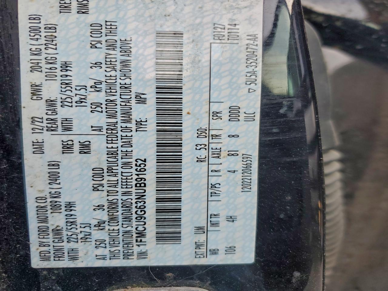 2022 Ford Escape se