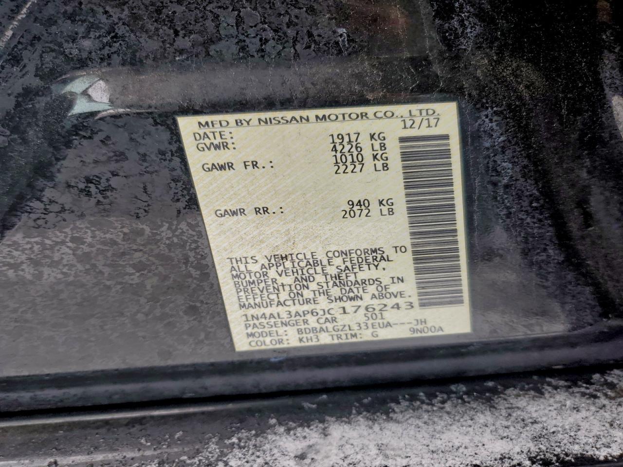 2018 Nissan Altima 2.5