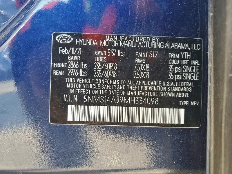 2021 Hyundai Santa fe se