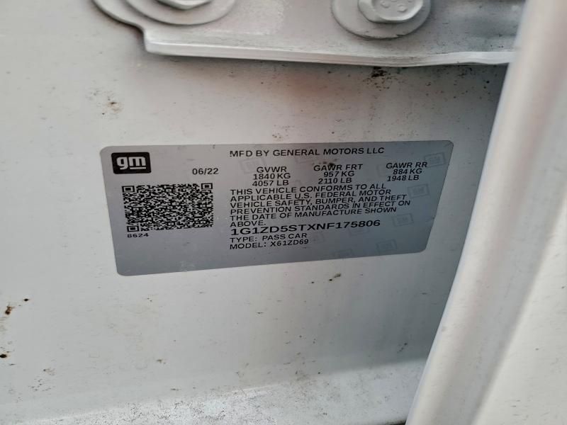 2022 Chevrolet Malibu lt