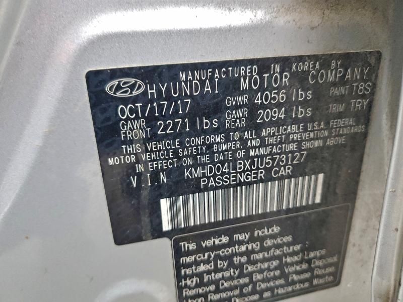 2018 Hyundai Elantra Sport