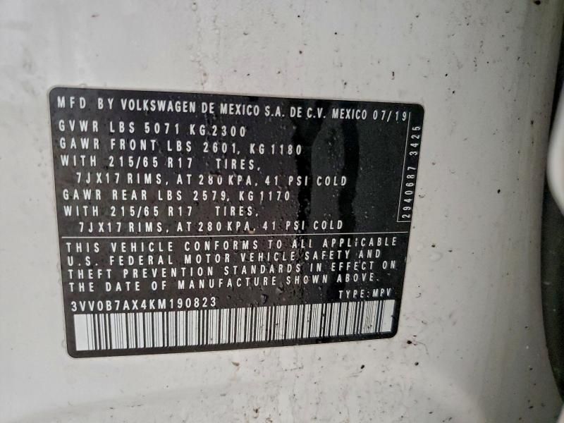 2019 Volkswagen Tiguan s