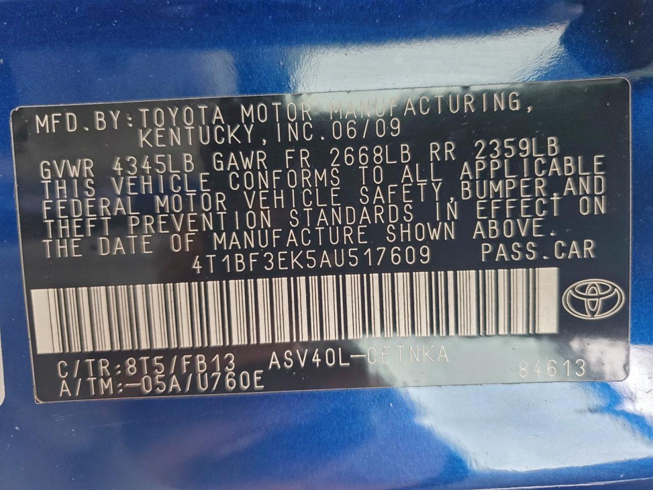 2010 Toyota Camry Base